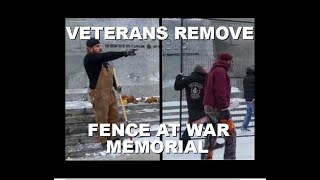 Veterans Remove Fence Around National War Memorial: Police Show Up, CBC Gets Told Off | Feb 12 2022