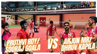 ARJUN MR/DHRUV KAPILA VS PRUTHVI ROY/SOORAJ GOALA:ASIAN GAMES 2023 SELECTION TRIALS