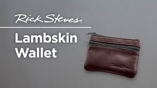 Rick Steves Lambskin Travel Wallet