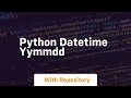 python datetime yymmdd