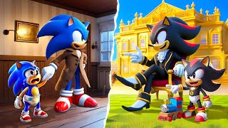 Brewing Cute Baby BUT Rich SHADOW Vs Poor SONIC??😭💕| Sad Story | Sonic The Hedgehog 3 Animation