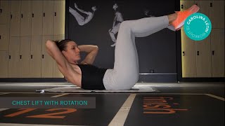 1. Chest lift with rotation