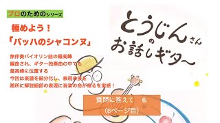 極めよう！「バッハのシャコンヌ」6 　質問に答えて（6ページ目）