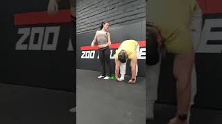 Faith Ordway Shows Bradley Martyn HoW To Decompress Your Back #bradleymartyn #faithordway