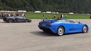 Bugatti EB110 vs Lamborghini Aventador SVJ