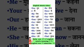 vocabulary words english learn ||  learn english || english speaking practice #shorts.