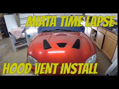 Time Lapse - Hood Louver Install - 1999 NB Mazda Miata Time Lapse - Hood Louver Install - 1999 NB Mazda Miata