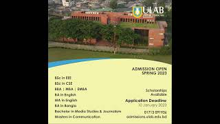 Spring admission open 2023 | ULAB ||