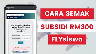 Bantuan RM300 Subsidi Tiket Penerbangan Untuk Pelajar FLYsiswa I Cara Semak Dan Syarat Kelayakan