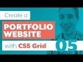 How to create a Portfolio Website with CSS Grid & Sass | Part 5: Portfolio with flexbox fallbal