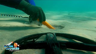 1 Man, 2 GoPros go Underwater Beach Metal Detecting Torch Lake Michigan