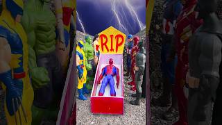 R.I.P Spider man! Iron man \u0026 Captain America vs Venom | Marvel Toys #shorts #funny