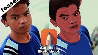 How to create photo to Sketch(teaser)||Use autodesk sketchbook||Ak-studio01||Abhieditz zhek||youtube