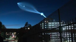 Elon Musk's SpaceX Falcon 9 rocket causes a spectacle in the sky