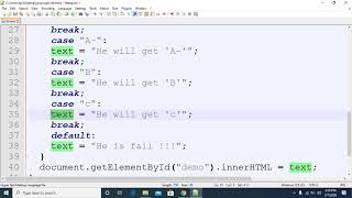 JavaScript Tutorial in Bangla switch case