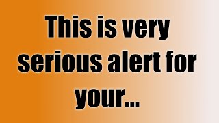 ❣️😥 God's Message Today 🙏🙏 God: This Is Very Serious Alert..| god says | prophetic word #loa
