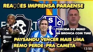 PAYSANDU VENCE MAIS UM - REMO PERDE PRA CAMETA - TUNA VENCE