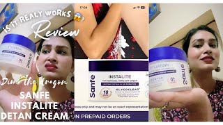 Trending detan cream “Sanfe Instalite Tanremoval Cream” tryon review | Review | dimo the dragon