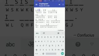 Cryptogram Puzzle #4 Android Quote Answer