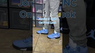 Jordan 5 UNC On Foot Look