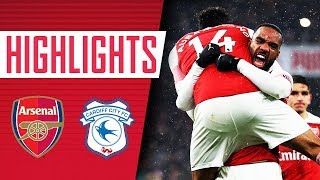 Lacazette's perfect knee slide 🔥| Arsenal 2-1 Cardiff City | Goals and highlights