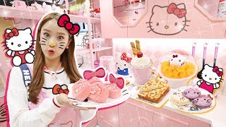 如果我住在KITTY之家？在南山的HELLO KITTY ISLAND開開心心的玩廚房遊戲-基尼