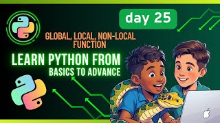 Local, Global, Nonlocal with Examples | Python Tutorial 2025 | Python Variable Scope | Tuta Tech