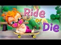 Official Music Video!! Cartoon Baby Adley Sings Crazy Ride Or Die Song! Bff's Comment Down Below🛹👶🎤