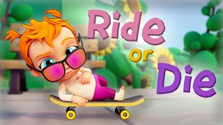 OFFiCiAL MUSiC ViDEO!! Cartoon Baby Adley Sings CRAZY Ride or Die Song! BFF's Co