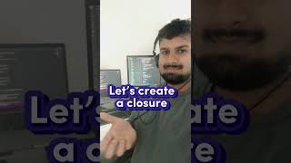 Let's Create A Closure In JavaScript #shorts #react #javascript