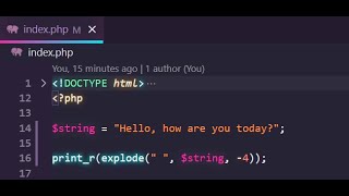 explode PHP