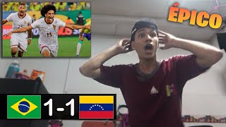 (REACCIÓN ÉPICA) - Brasil 1 - 1 Venezuela (HINCHA MOLESTO)