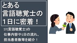 【言語聴覚士のリアル】とある言語聴覚士の1日に密着！！