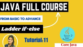 Ladder if-else statement in java | conditional statements | Core java tutorial for beginners