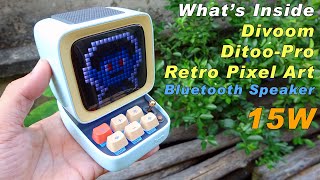 What's Inside Divoom Ditoo Pro Retro Pixel Art Bluetooth Speaker