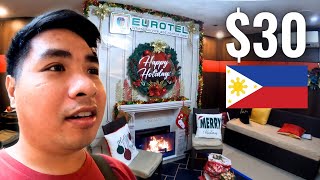 What $30 Get You at Eurotel Makati Hotel (My FINAL Vlog for 2023) 🇵🇭