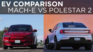 Polestar 2 vs Mustang Mach-E: What stands out after weeks of testing | EV Comparison | Driving.ca