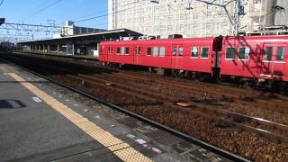 名鉄堀田駅普通東岡崎行き出発