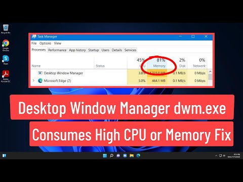 Desktop Window Manager dwm.exe Consumes High CPU or Memory Fix