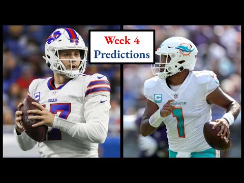 Week 4 NFL Predictions 2023!!! - YouTube