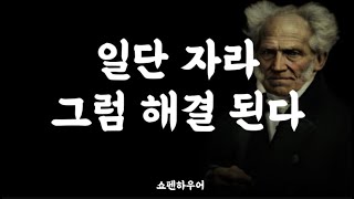 [⏰2시간 통합본]  자기 전에 듣는 쇼펜하우어