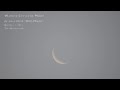 Waning Crescent Moon of October 1, 2013 - visible in daylight