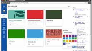 Canvas LMS: Dashboard & Navigation