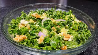 Delicious kale salad recipe!! (recipe in desc) 😋🥗