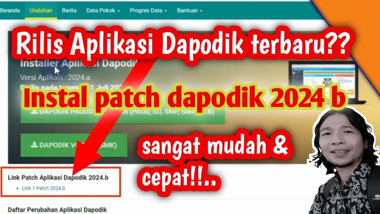 Rilis Aplikasi Dapodik 2024 B - Segera Unduh Dan Instal Patch Dapodik ...