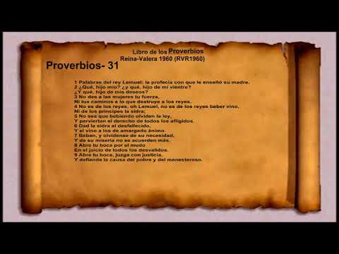 La Biblia Libro De Los Proverbios Proverbio 31 Reina Valera 1960 ...