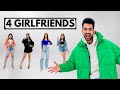 4 GIRLFRIENDS VS 1 MAN CHALLENGE | Rimorav Vlogs