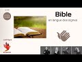 BIBLE  en langue des signes