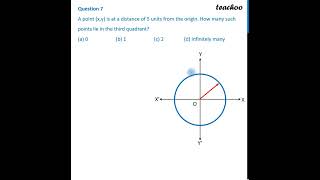 A point (x,y) is at a distance of 5 units from the origin. - Sample paper 2024 - Teachoo