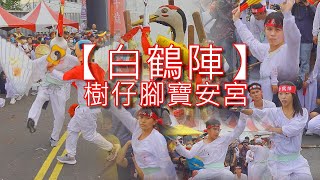 好特別~是【國家徵招-慶國演出】的樹仔腳寶安宮【白鶴陣】 --白鶴造形-動作獨特-生動傳神｜新庄仔龍德宮李府千歲平安遶境【先鋒官-仁武高南中興堂】駕前【白鶴陣】精彩表演